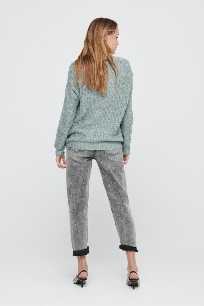 JDYNEW MEGAN L/S PULLOVER KNT NOOS 15208245 Abyss/W. BLACK P